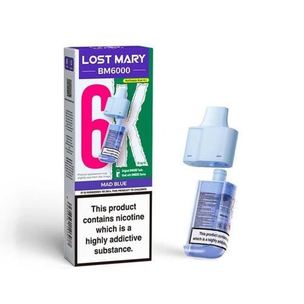  Mad Blue Lost Mary BM6000 Prefilled Pods - Box of 5