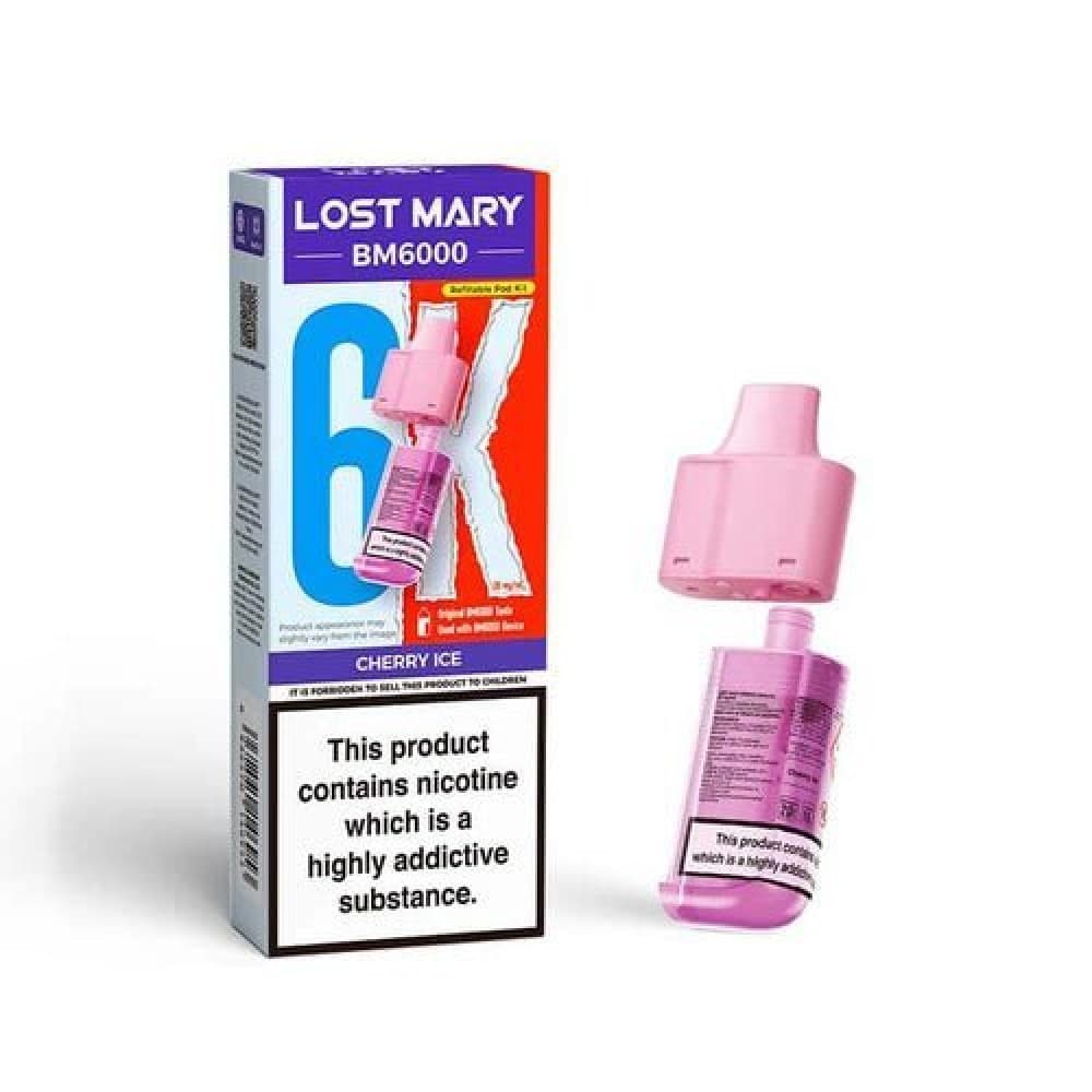  Cherry Ice Lost Mary BM6000 Prefilled Pods - Box of 5