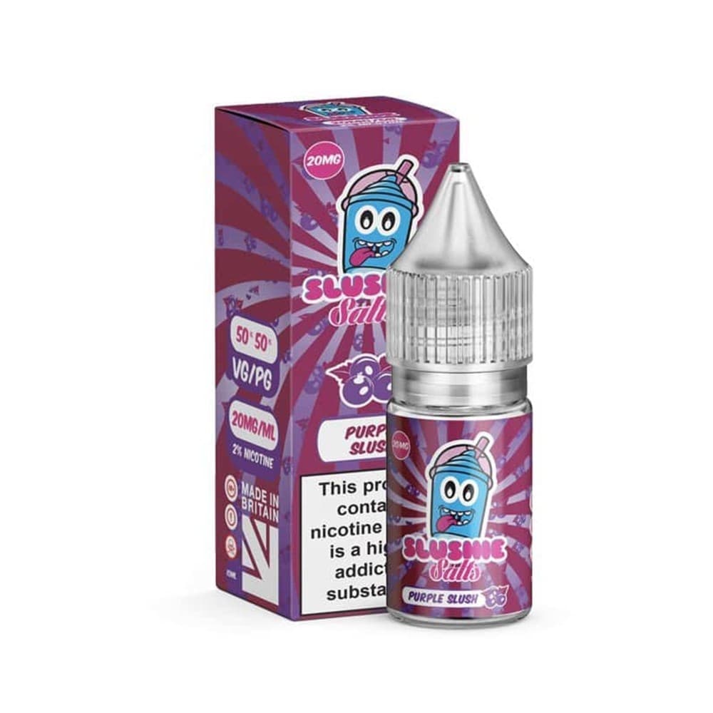  20mg Purple Slush Nic Salt E Liquid 10ml By Slushie Salts | 3 Pack | Wolfvapes