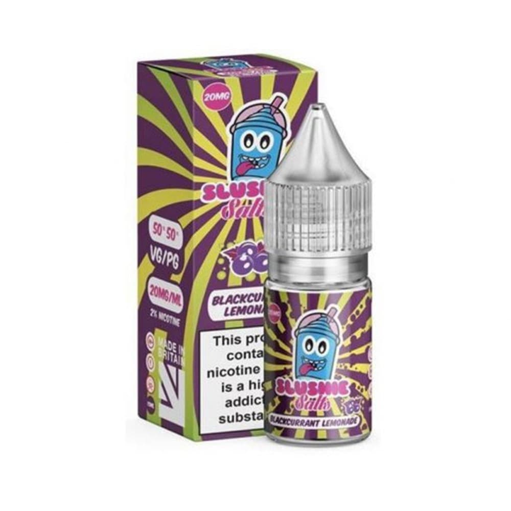 20mg Slushie Salts | Blackcurrant Lemonade Slush Nic Salt E Liquid 10ml | Wolfvapes