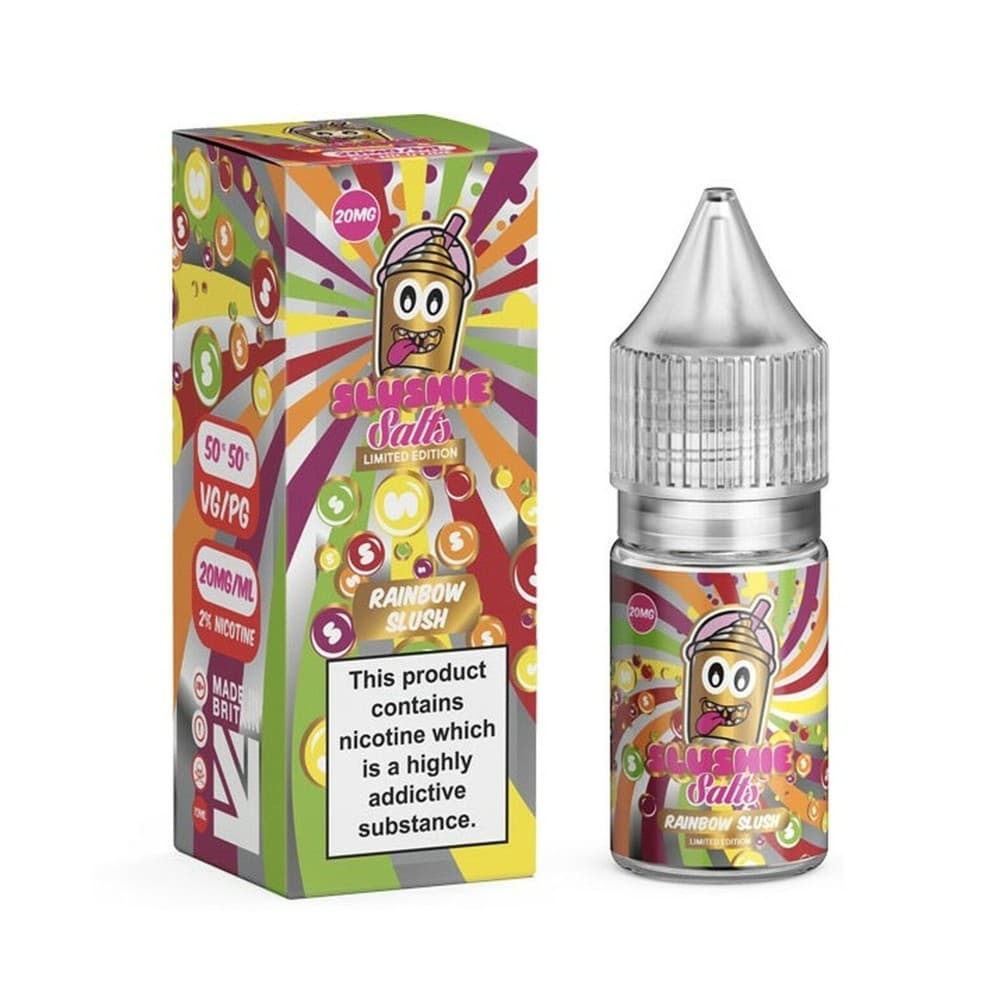  20mg Rainbow Slush Nic Salt E Liquid 10ml By Slushie Salts | 3 Pack | Wolfvapes