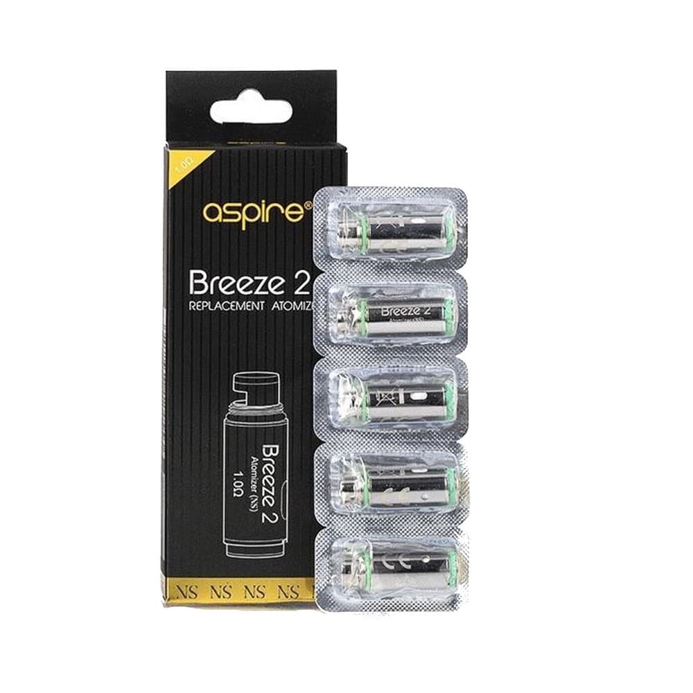  1.0 OHM (NIC SALTS ELIQUIDS) Aspire Breeze 2 Coils | 5 Pack | Wolfvapes
