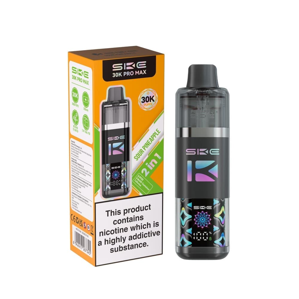  Sour Pineapple SKE 30k Pro Max Prefilled Vape Kit Box of 5