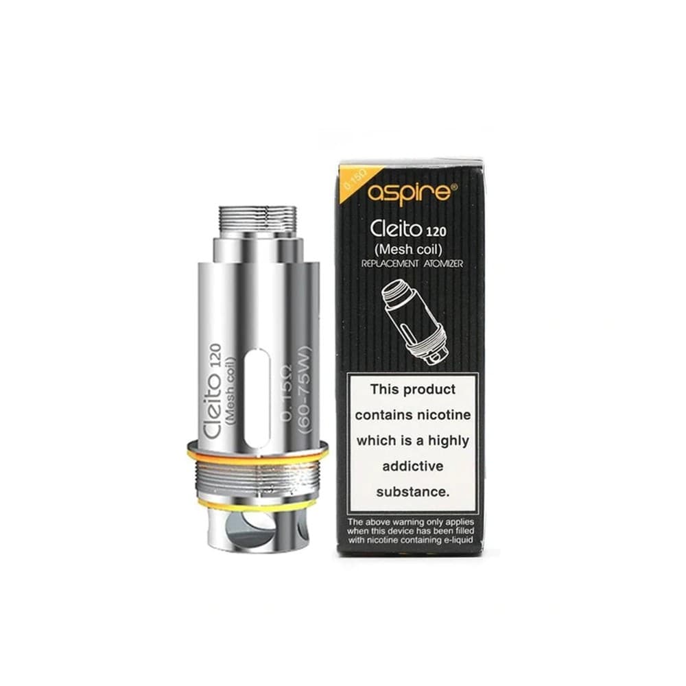  MESH 0.15 OHM Aspire Cleito 120 Coil Single Coil | Aspire Cleito 120 Coil is a Maxi-watt | Wolfvapes