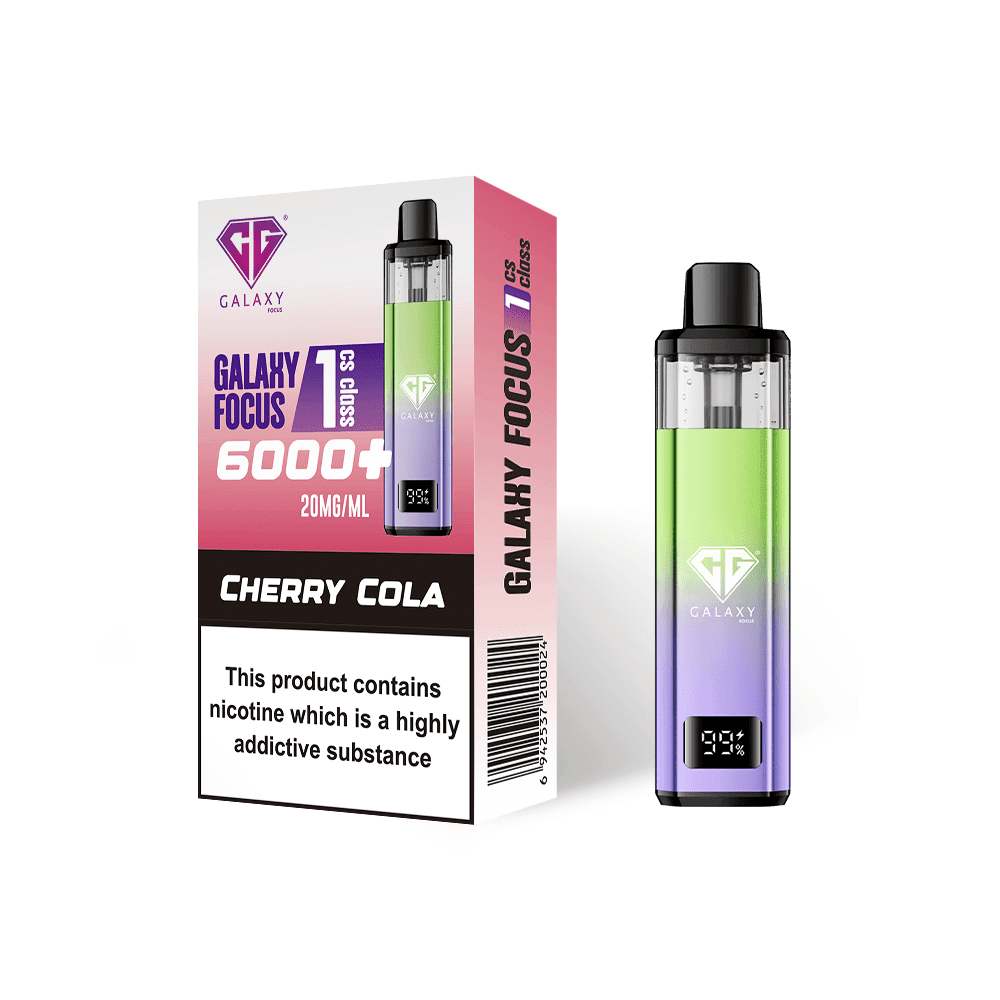  Cherry Cola Crystal Galaxy Focus 6000 Vape Kit Box of 5