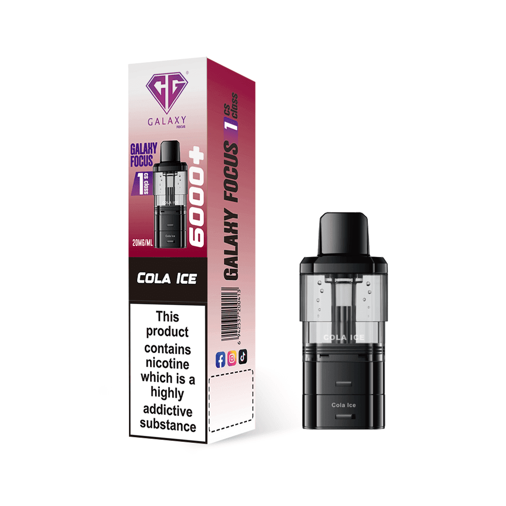  Cola Ice Crystal Galaxy Focus 6000 Refill Pods Pack of 5