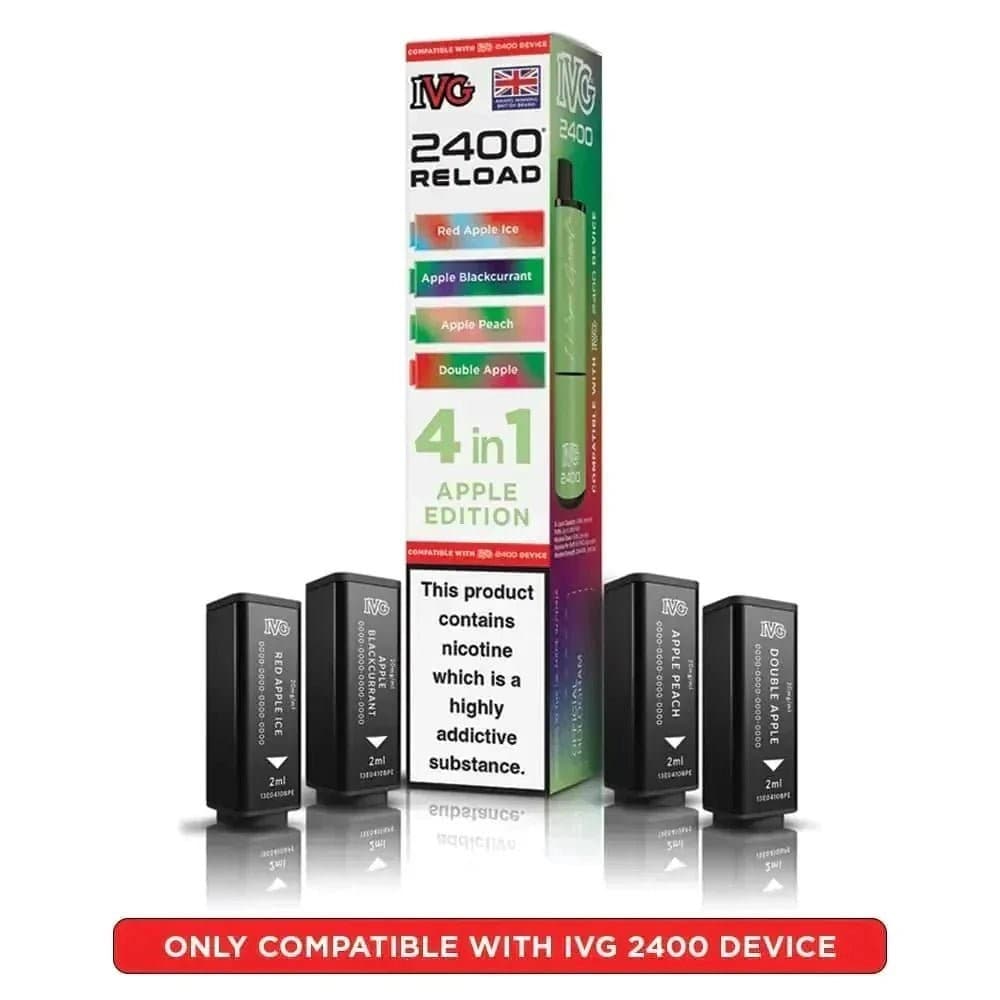  Apple Edition IVG Reload Mini Prefilled Pods Pack of 5
