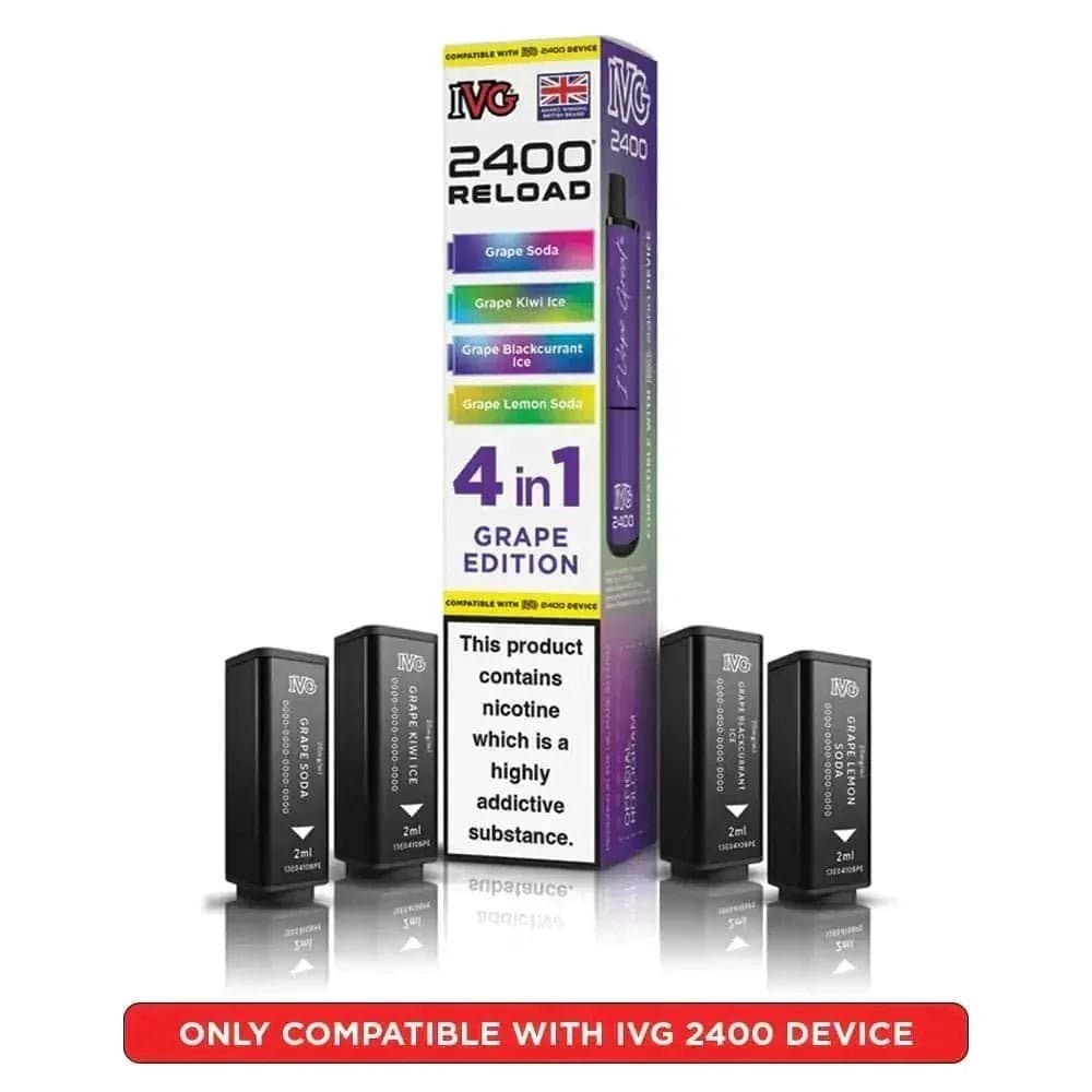  Grape Edition IVG Reload Mini Prefilled Pods Pack of 5