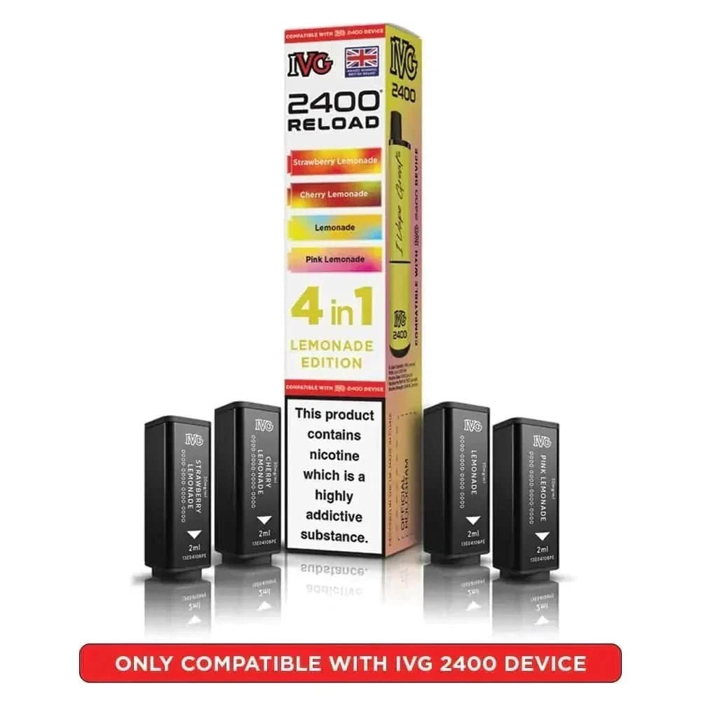  Lemonade Edition IVG Reload Mini Prefilled Pods Pack of 5