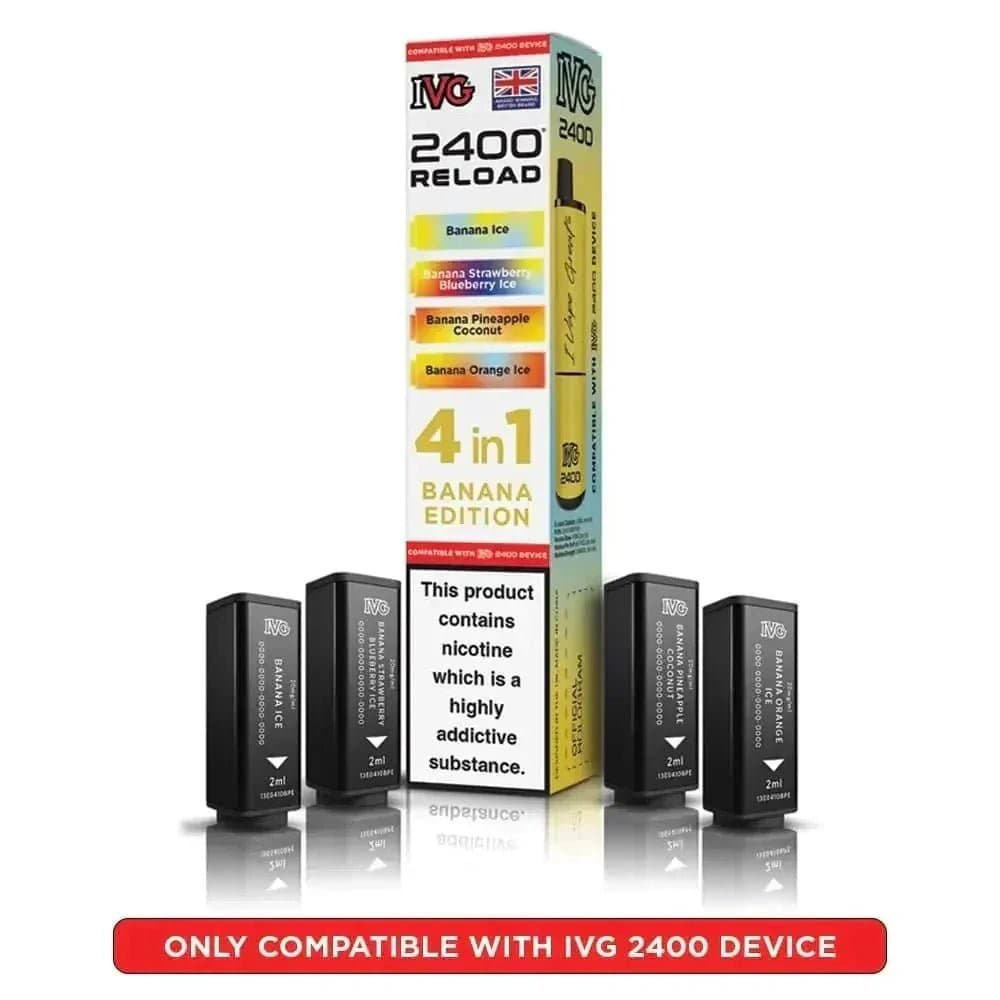  Banana Edition IVG Reload Mini Prefilled Pods Pack of 5