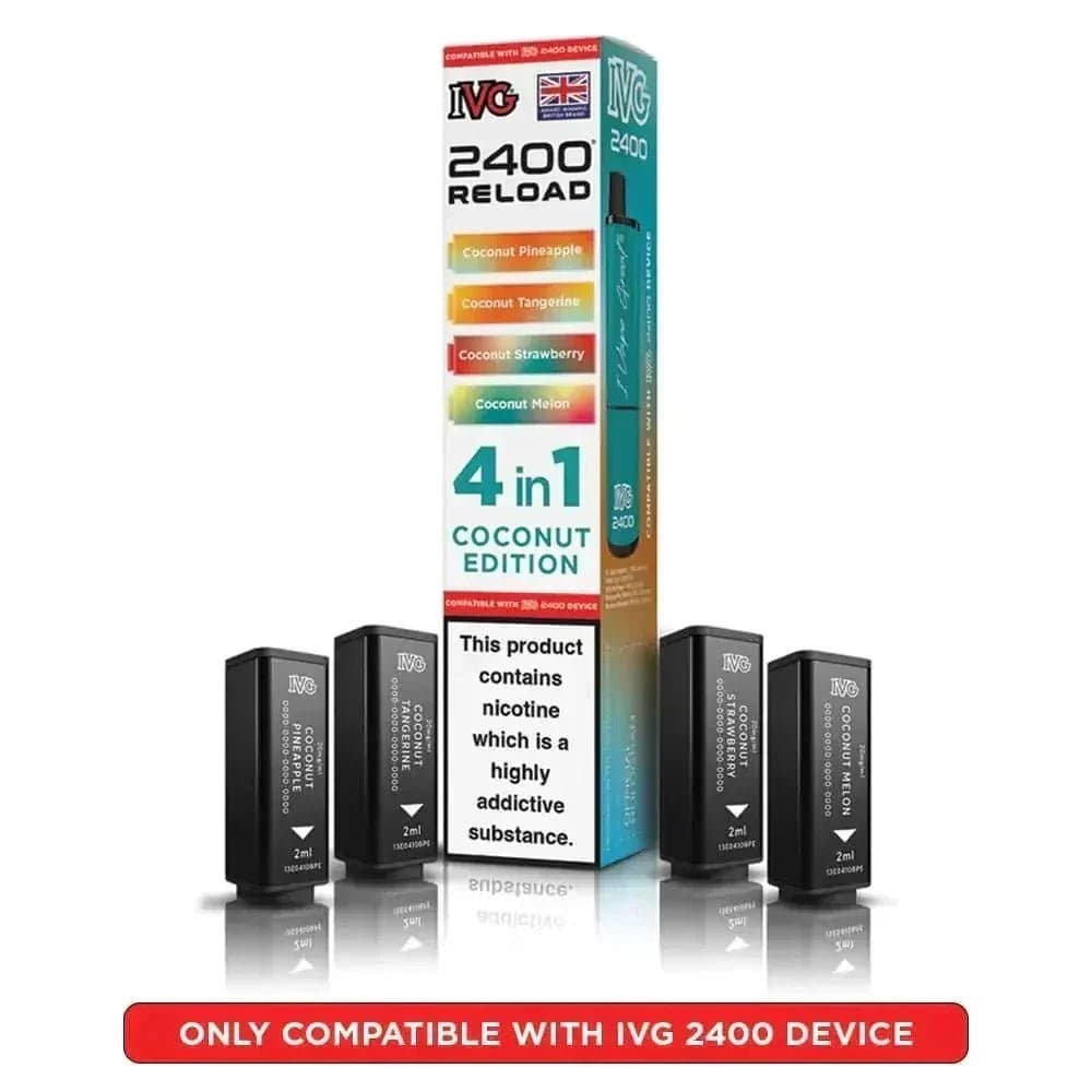  Coconut Edition IVG Reload Mini Prefilled Pods Pack of 5