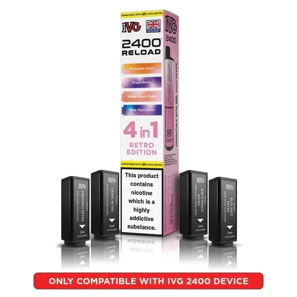  Retro Edition IVG Reload Mini Prefilled Pods Pack of 5