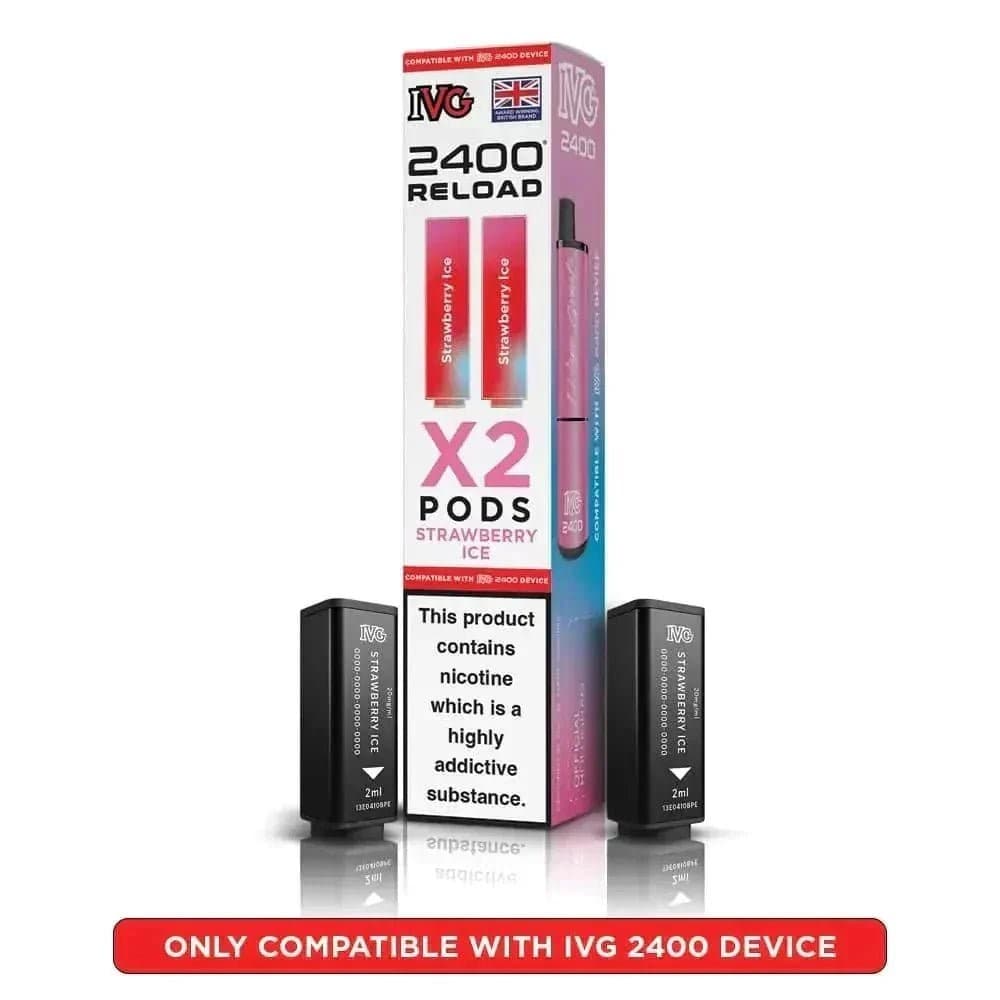  Strawberry Ice IVG Reload Mini Prefilled Pods Pack of 5