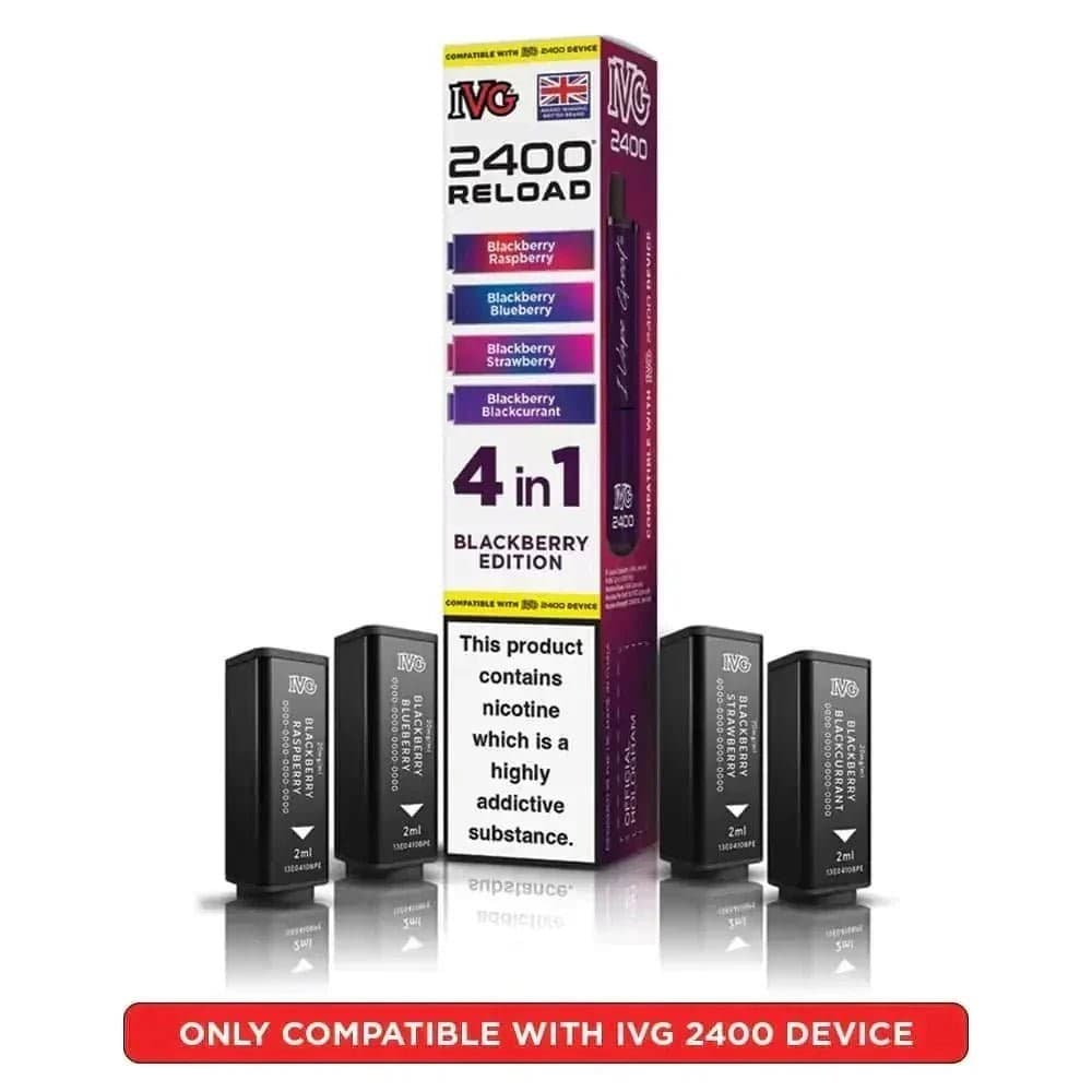 Blackberry Edition IVG Reload Mini Prefilled Pods Pack of 5