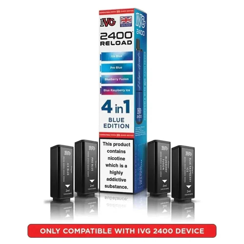  Blue Edition IVG Reload Mini Prefilled Pods Pack of 5