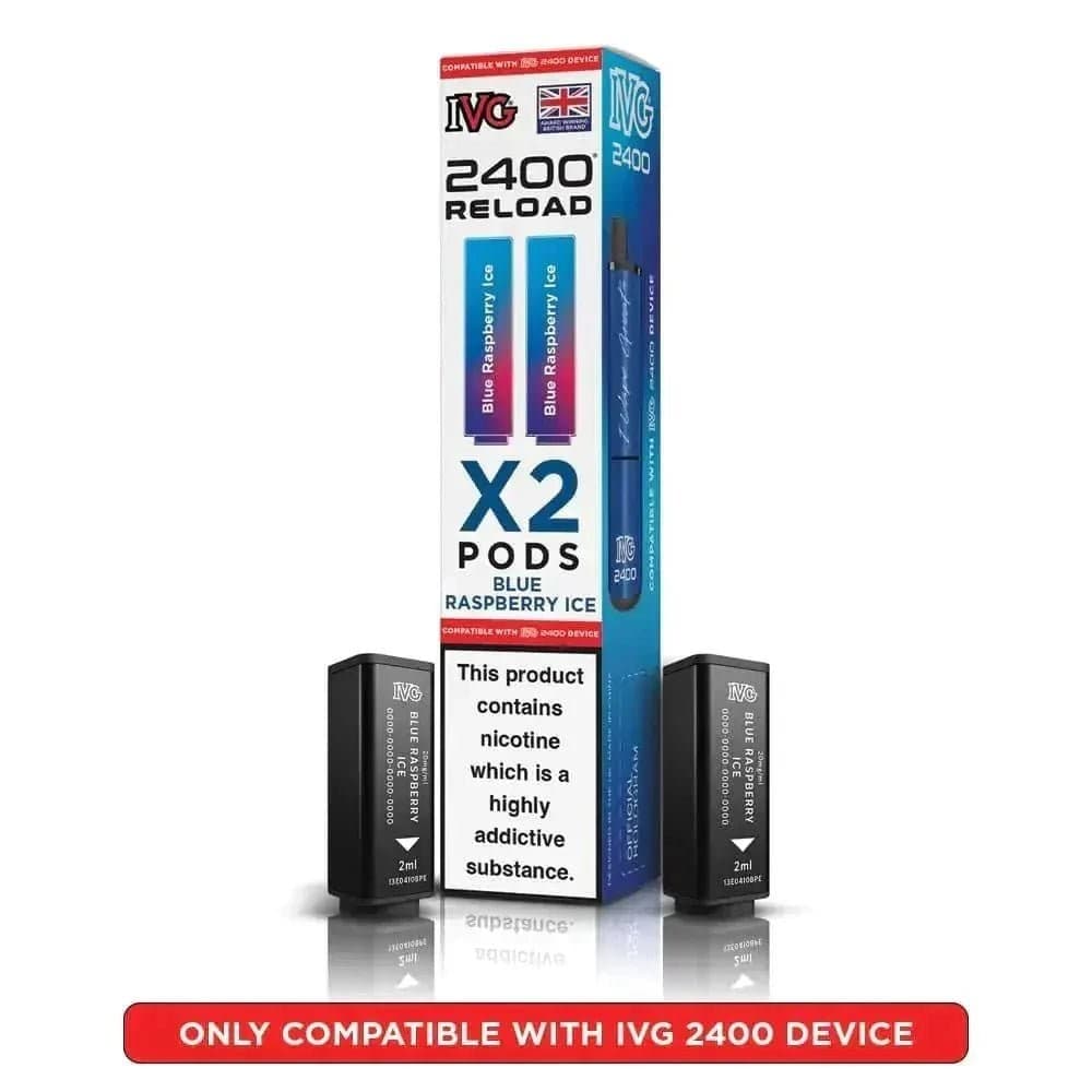  Blue Raspberry Ice IVG Reload Mini Prefilled Pods Pack of 5