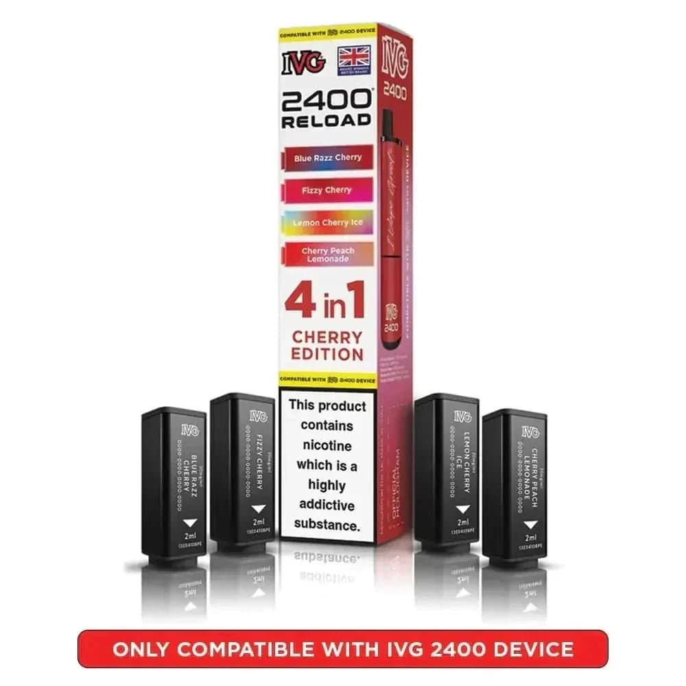  Cherry Edition IVG Reload Mini Prefilled Pods Pack of 5