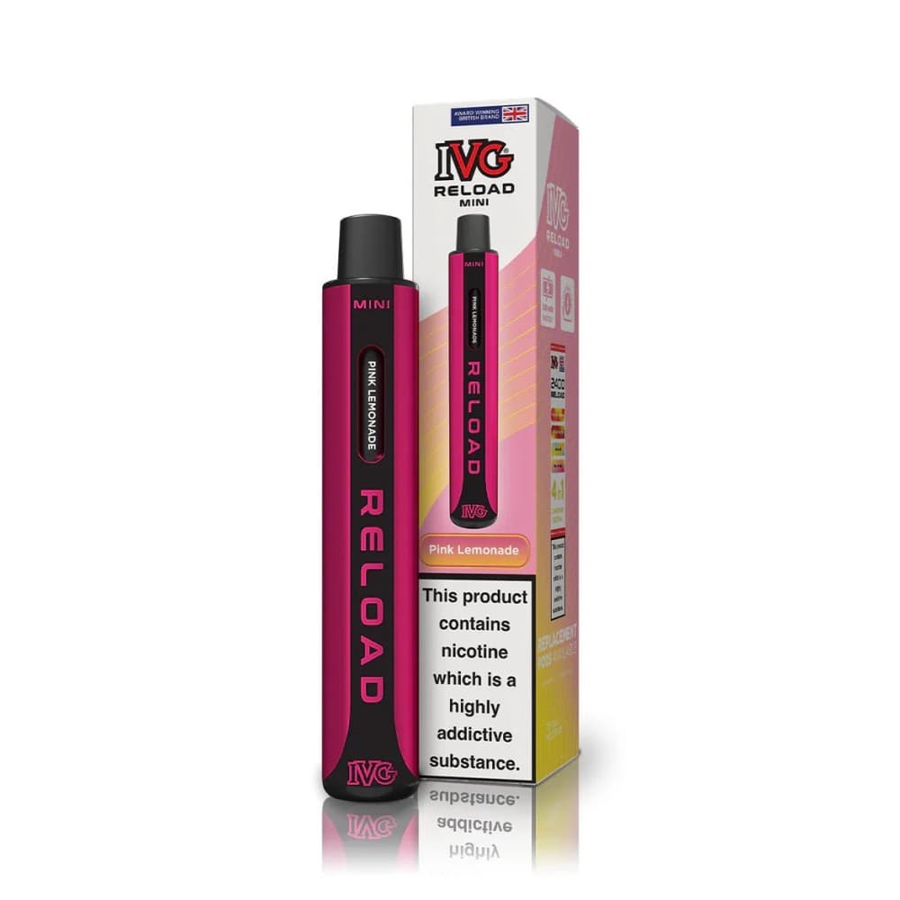  Pink Lemonade IVG Reload Mini Pod Vape Kit Box Of 10