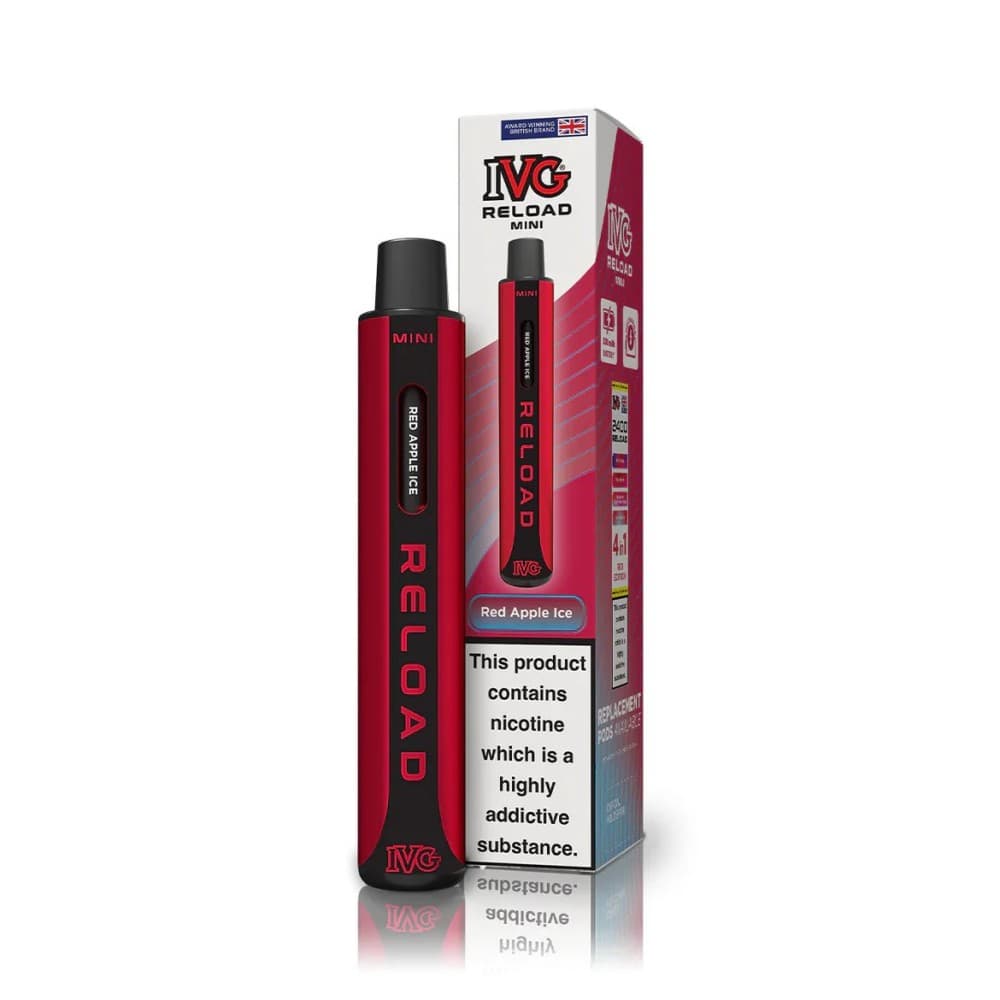  Red Apple Ice IVG Reload Mini Pod Vape Kit Box Of 10