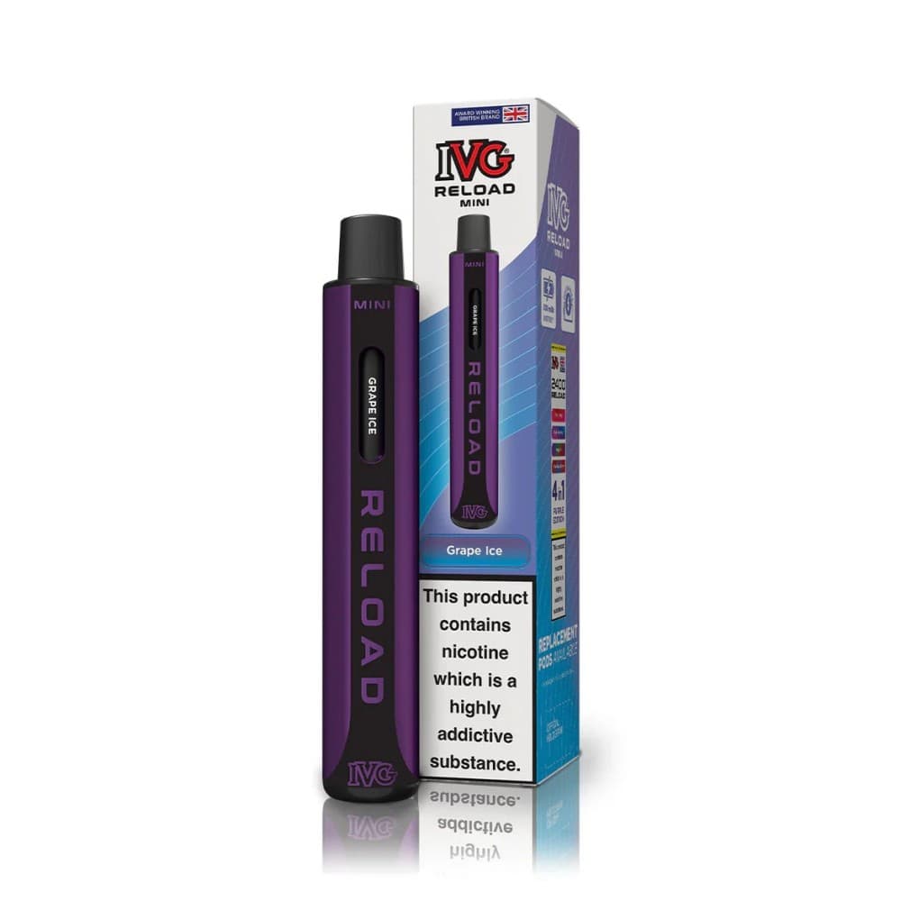  Grape Ice IVG Reload Mini Pod Vape Kit Box Of 10