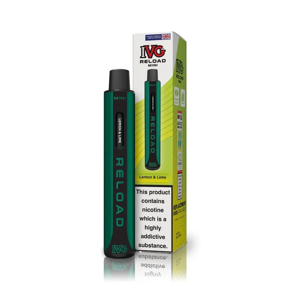 Lemon & Lime IVG Reload Mini Pod Vape Kit Box Of 10