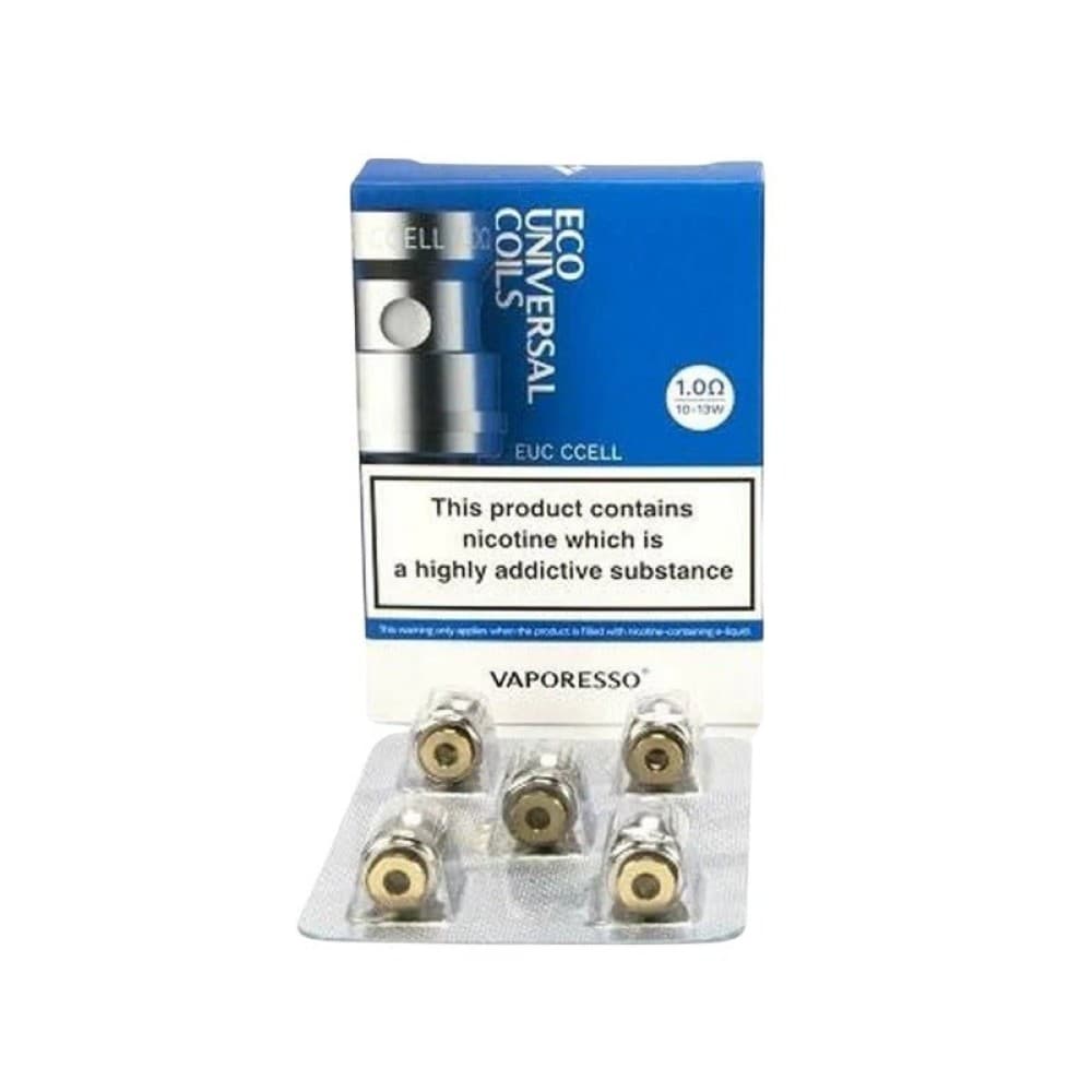  EUC CCELL COIL 1.0OHM Authentic Vaporesso EUC Meshed Coils | 5 Pack | Wolfvapes