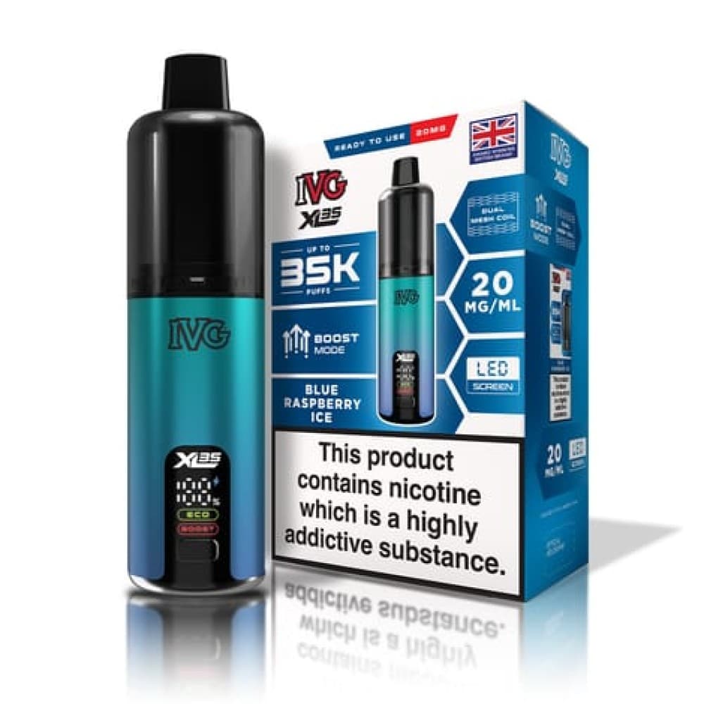  Blue Raspberry Ice IVG XL 35K Vape Kit