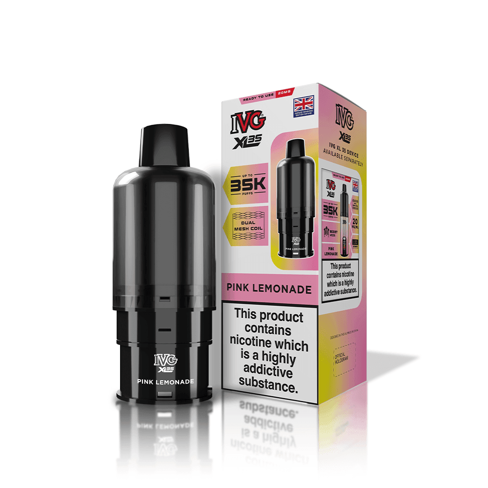  Pink Lemomade IVG XL 35K Prefilled Pods Box of 5