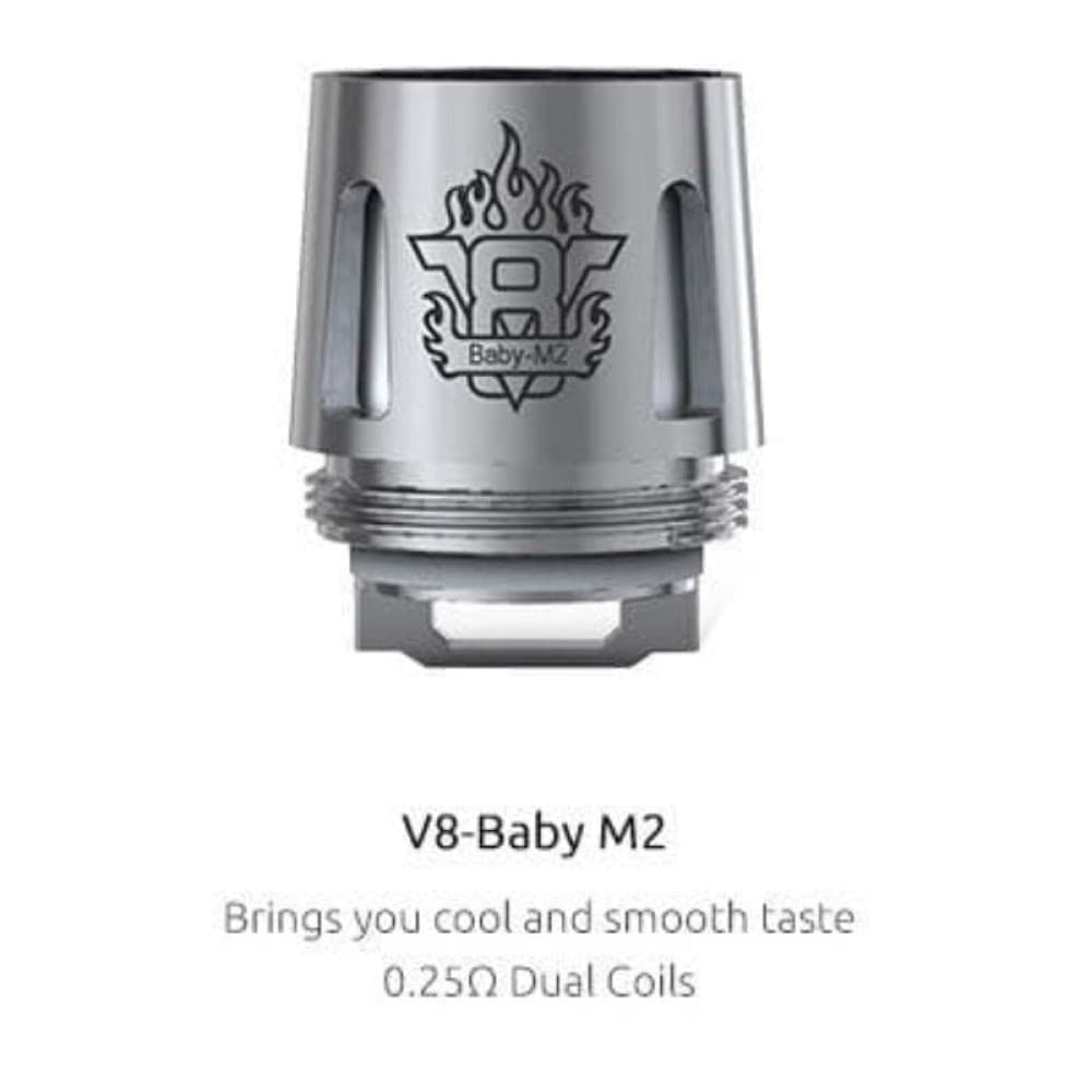  0.25 OHM SMOK V8 X-Baby M2 | 5 Pack | Wolfvapes