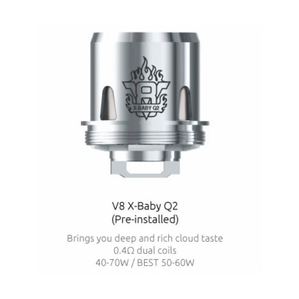 0.4 OHM SMOK V8 X-Baby M2 | 5 Pack | Wolfvapes