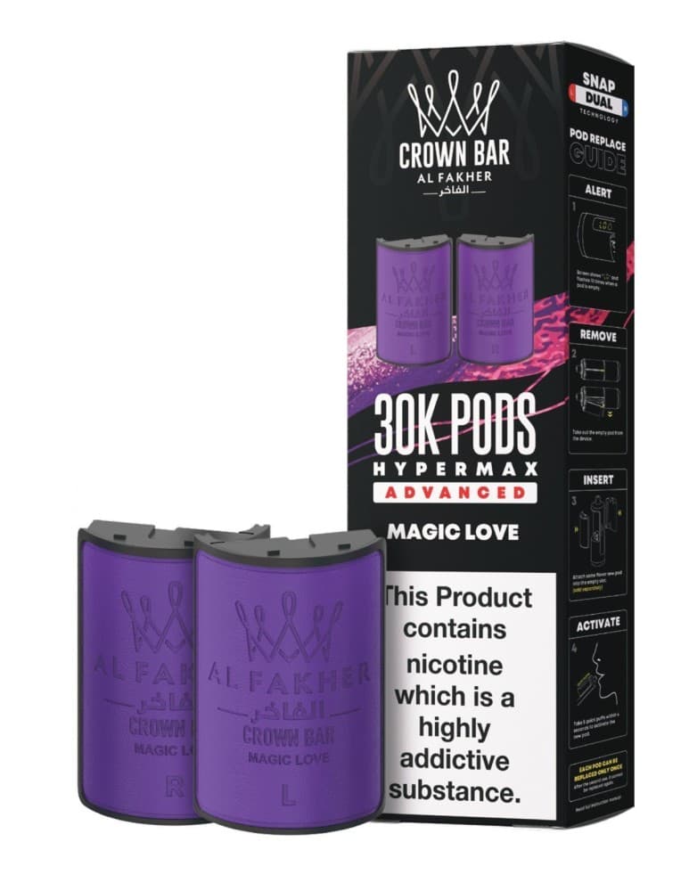  Magic love Al Fakher 30k Hypermax Refill Replacement Pods Pack of 5