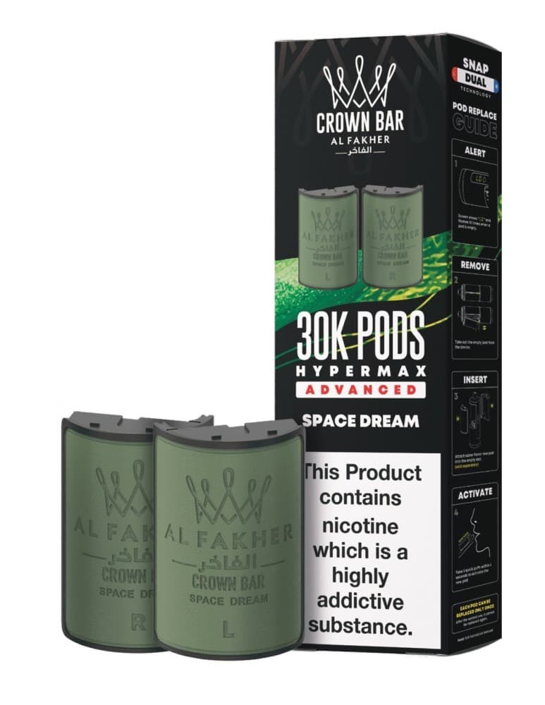  Space Dream Al Fakher 30k Hypermax Refill Replacement Pods Pack of 5