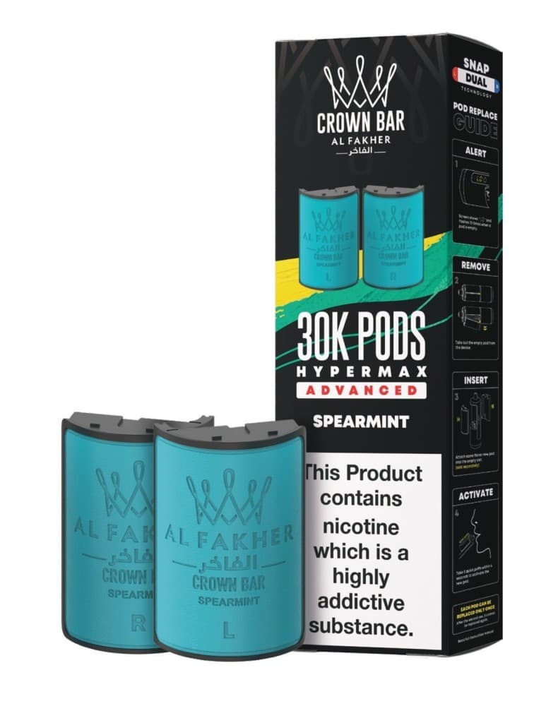  Spearmint Al Fakher 30k Hypermax Refill Replacement Pods Pack of 5