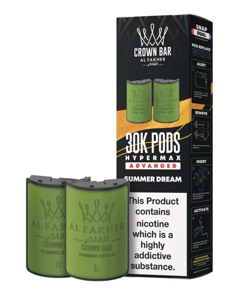  Summer Dream Al Fakher 30k Hypermax Refill Replacement Pods Pack of 5