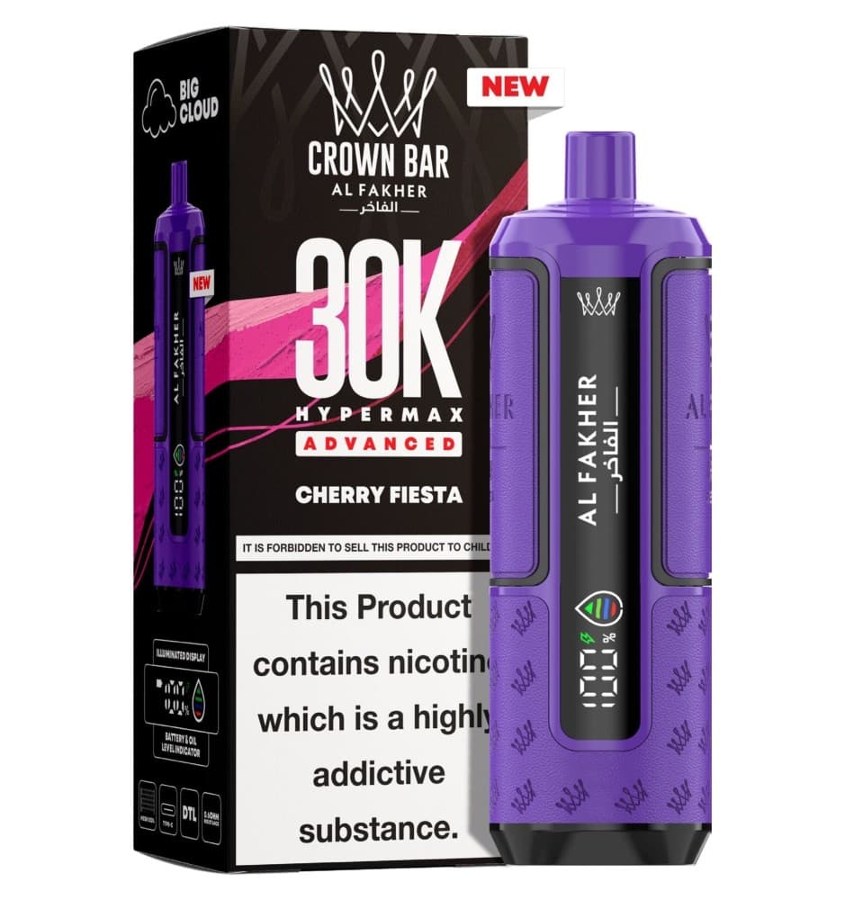  Cherry Fiesta Al Fakher 30K Hypermax Prefilled Pod Kit - Pack of 5