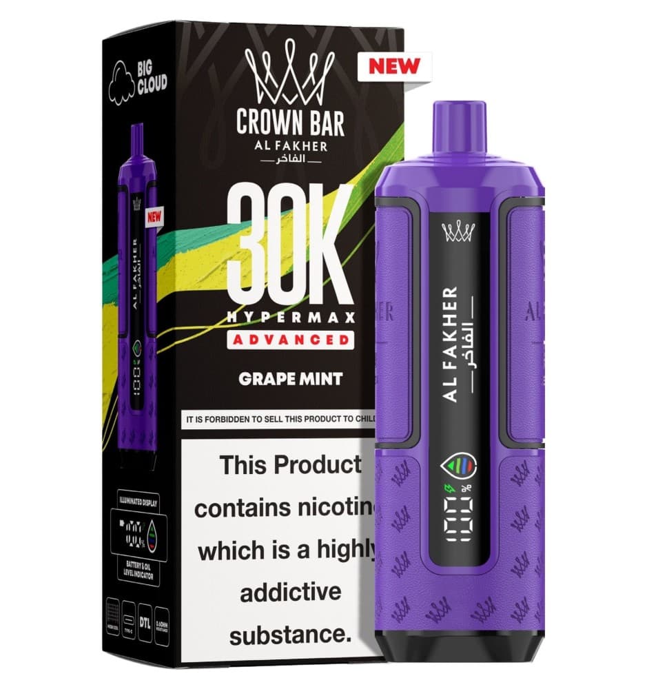  Grape Mint Al Fakher 30K Hypermax Prefilled Pod Kit - Pack of 5