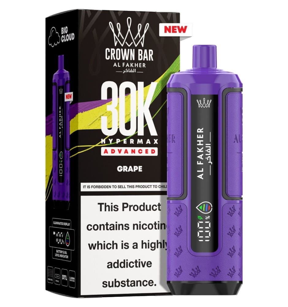  Grape Al Fakher 30K Hypermax Prefilled Pod Kit - Pack of 5