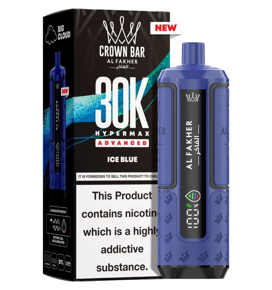  Ice Blue Al Fakher 30K Hypermax Prefilled Pod Kit - Pack of 5