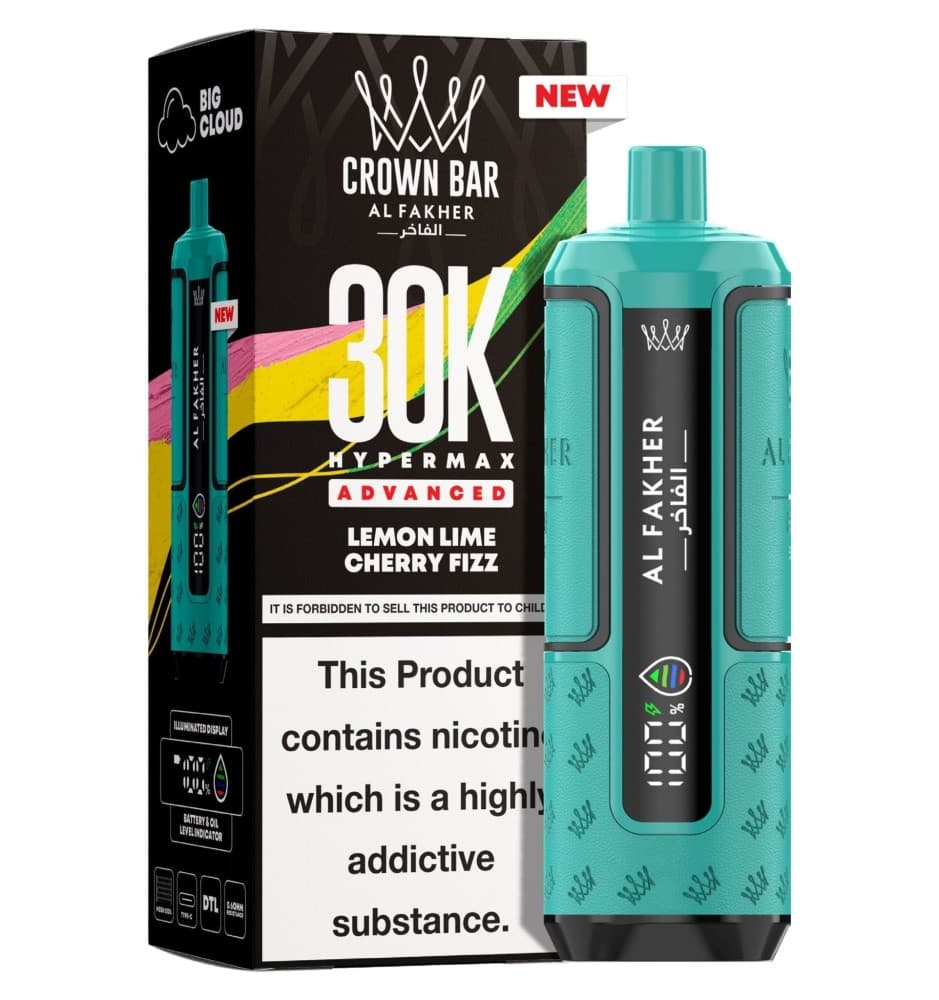  Lemon Lime Cherry Fizz Al Fakher 30K Hypermax Prefilled Pod Kit - Pack of 5
