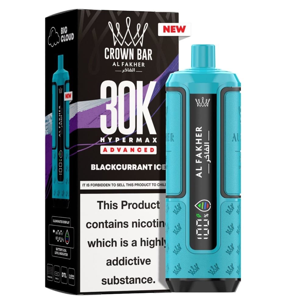  Blackcurrant Ice Al Fakher 30K Hypermax Prefilled Pod Kit - Pack of 5