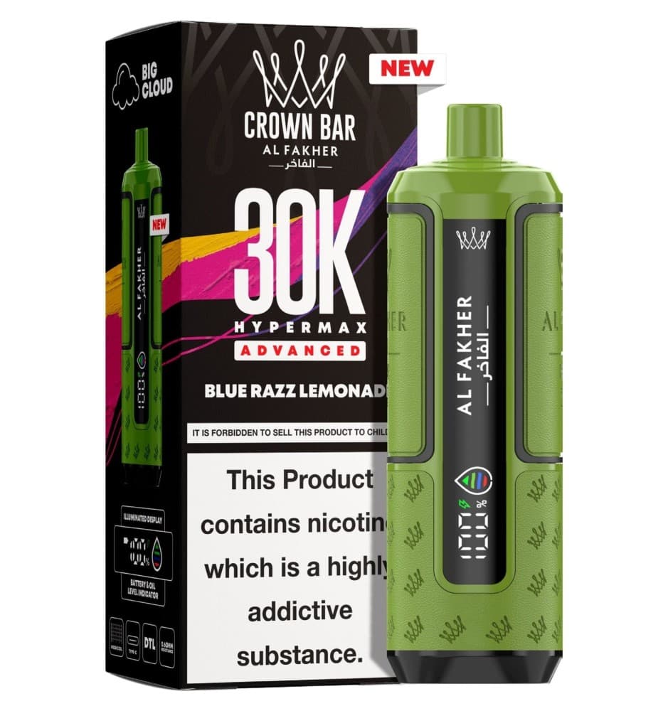  Blue Razz Lemonade Al Fakher 30K Hypermax Prefilled Pod Kit - Pack of 5