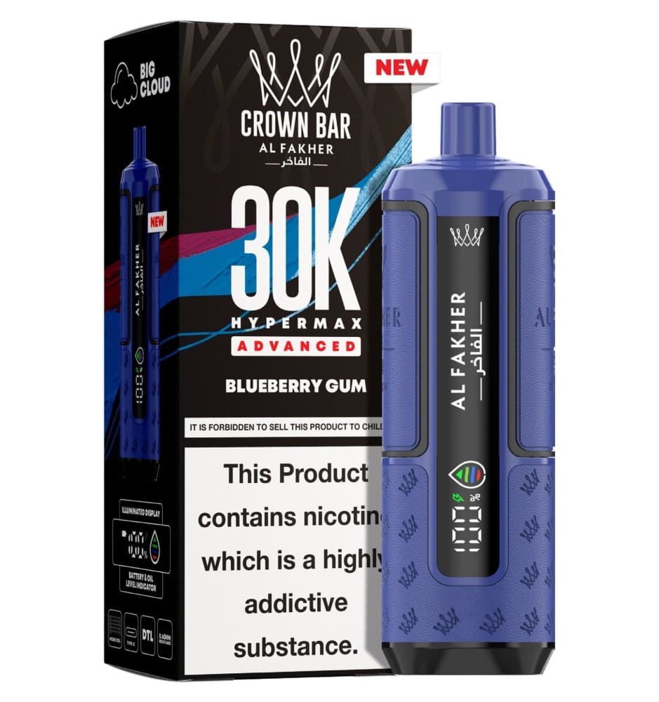  Blueberry Gum Al Fakher 30K Hypermax Prefilled Pod Kit - Pack of 5