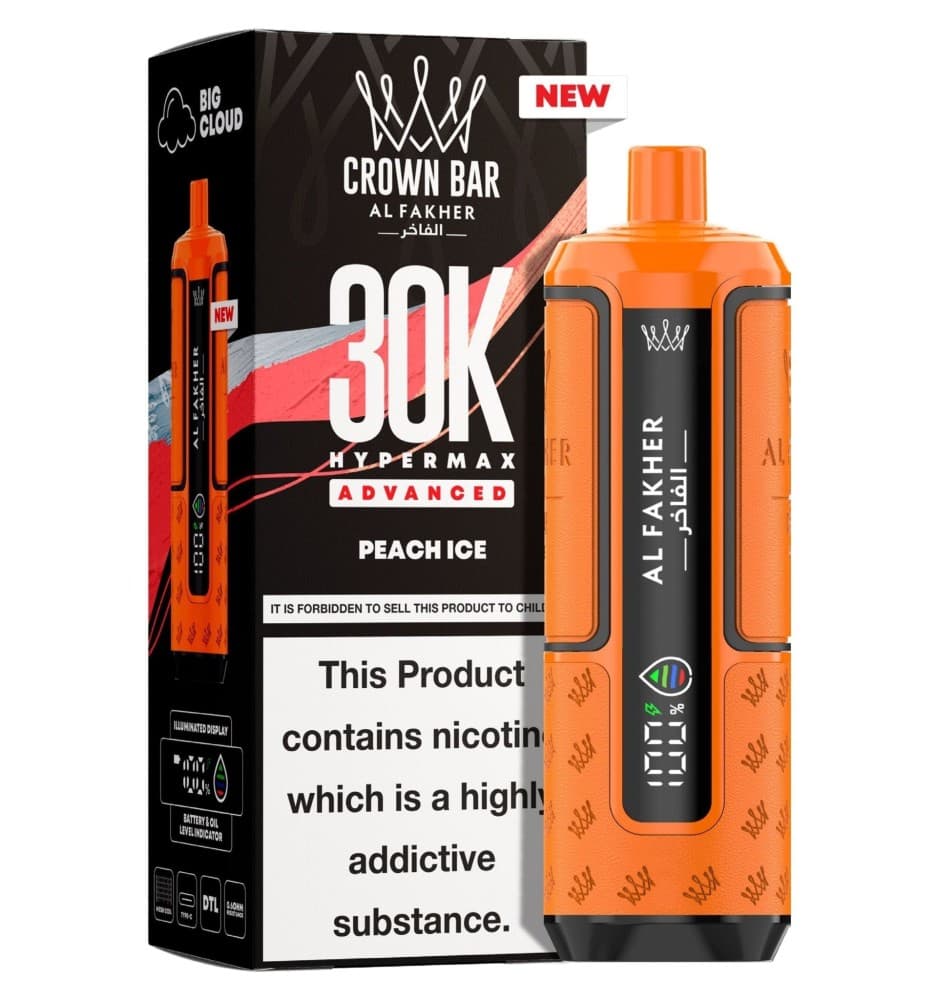  Peach Ice Al Fakher 30K Hypermax Prefilled Pod Kit - Pack of 5