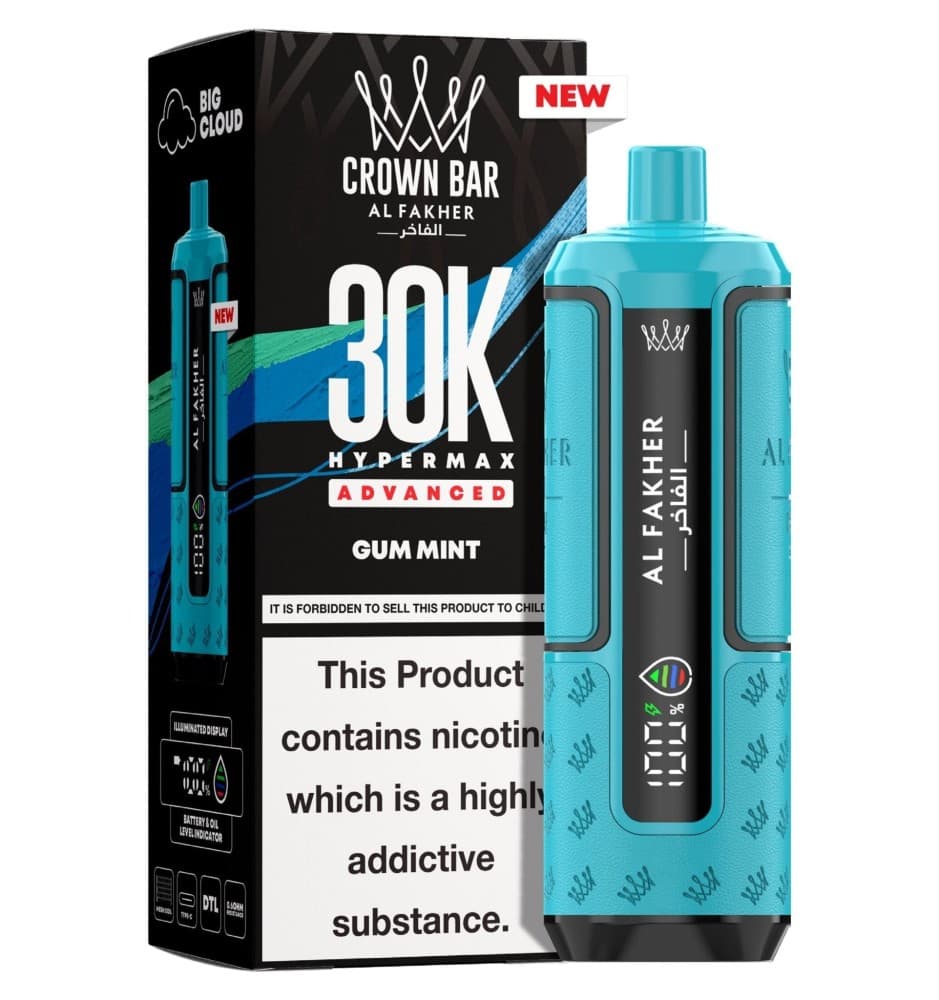  Gum Mint Al Fakher 30K Hypermax Prefilled Pod Kit - Pack of 5