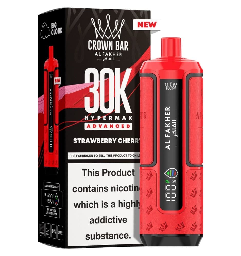  Strawberry Cherry Al Fakher 30K Hypermax Prefilled Pod Kit - Pack of 5
