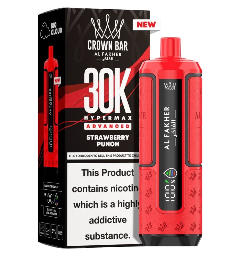  Strawberry Punch Al Fakher 30K Hypermax Prefilled Pod Kit - Pack of 5