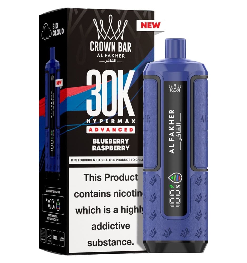  Blueberry Raspberry Al Fakher 30K Hypermax Prefilled Pod Kit - Pack of 5