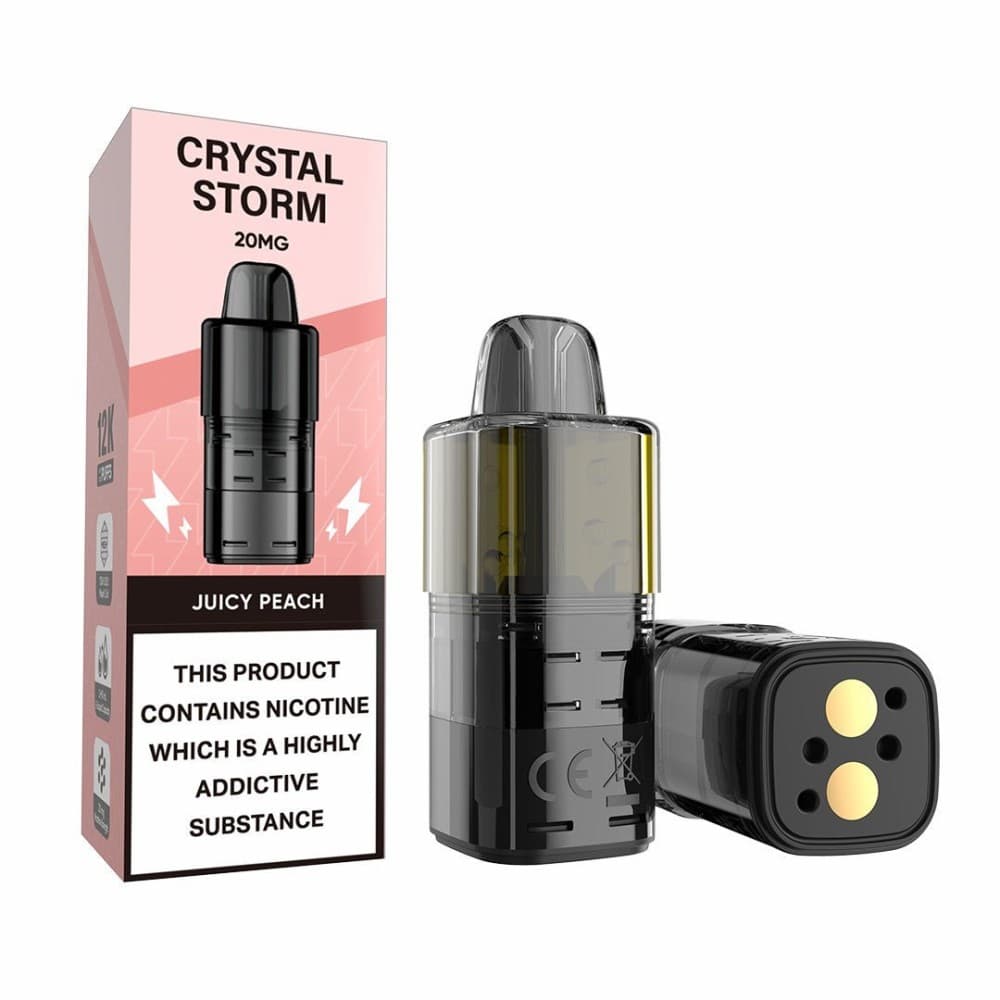  Juicy Peach Crystal Storm Bar 12k Replacement Pods
