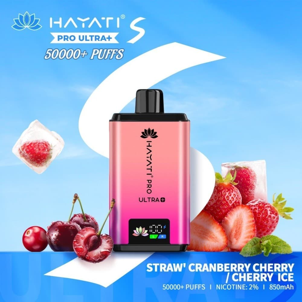  Straw Cranberry Cherry / Cherry Ice Hayati Pro Ultra Plus S 50K