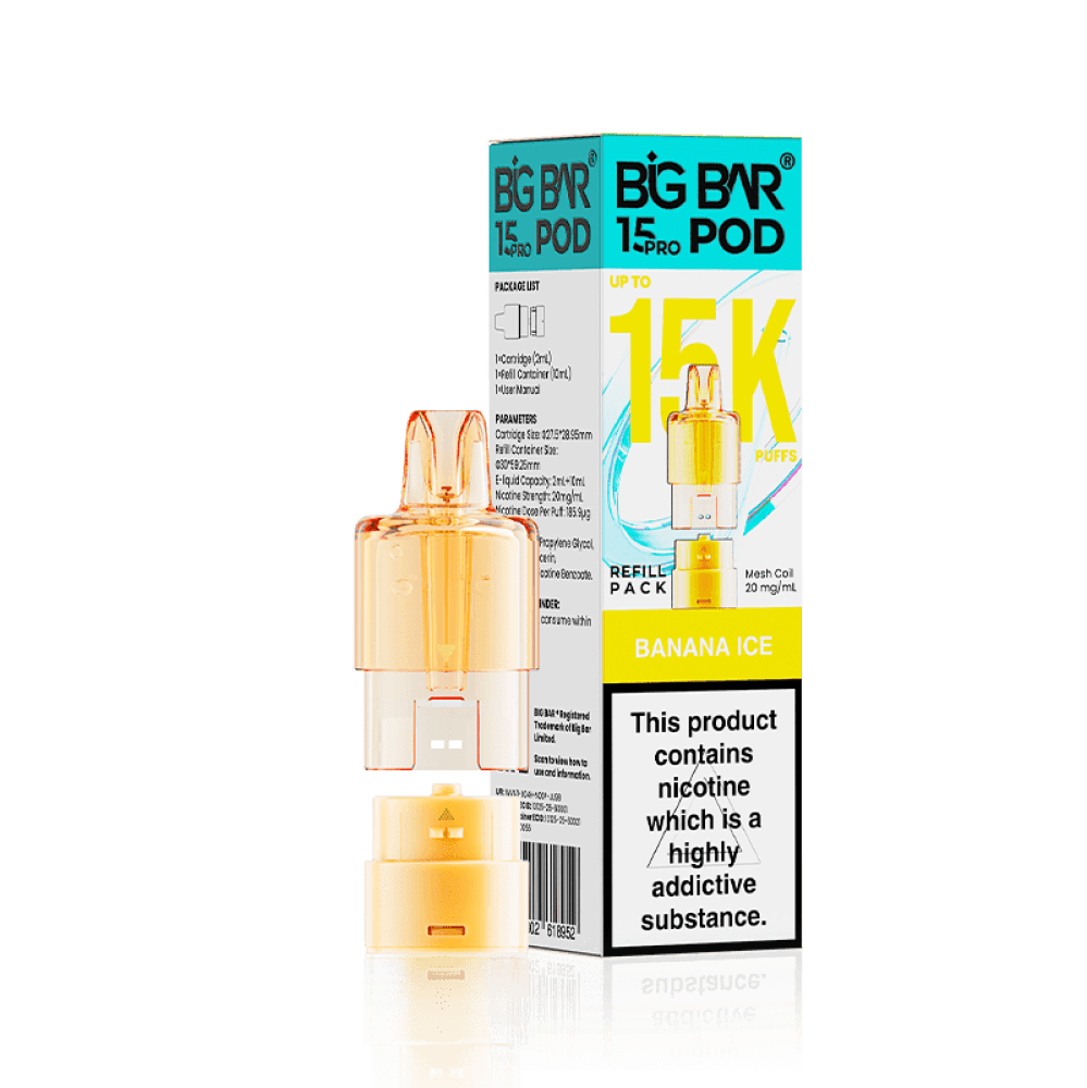  Banana Ice Big Bar 15000 Pro Prefilled Pods